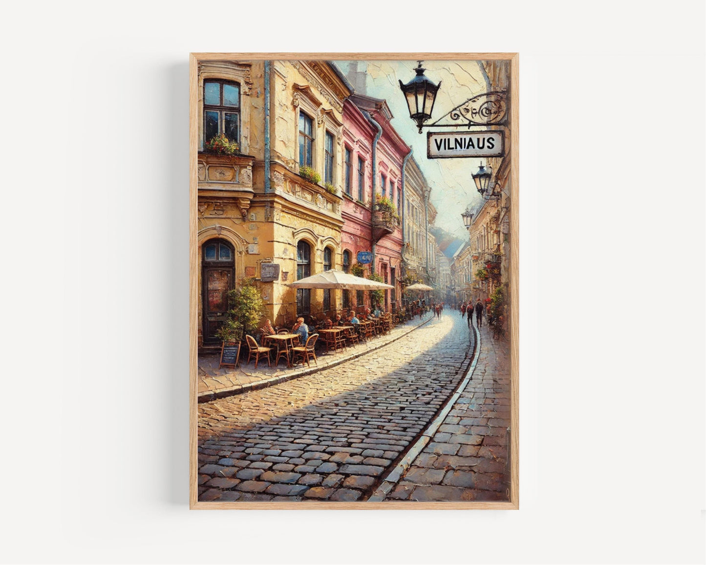 Vilniaus Street Wall Art, Vilnius Print, Lithuania Art, “City” Gift, Travel Souvenir, Travel Poster, “State” Art, PERSONALIZED GIFT