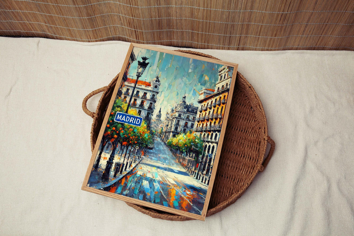 Madrid Art Print - Madrid Wall Art, Spain City Travel Poster, European Decor, Housewarming Gift, Spain Artwork, Modern Travel Print