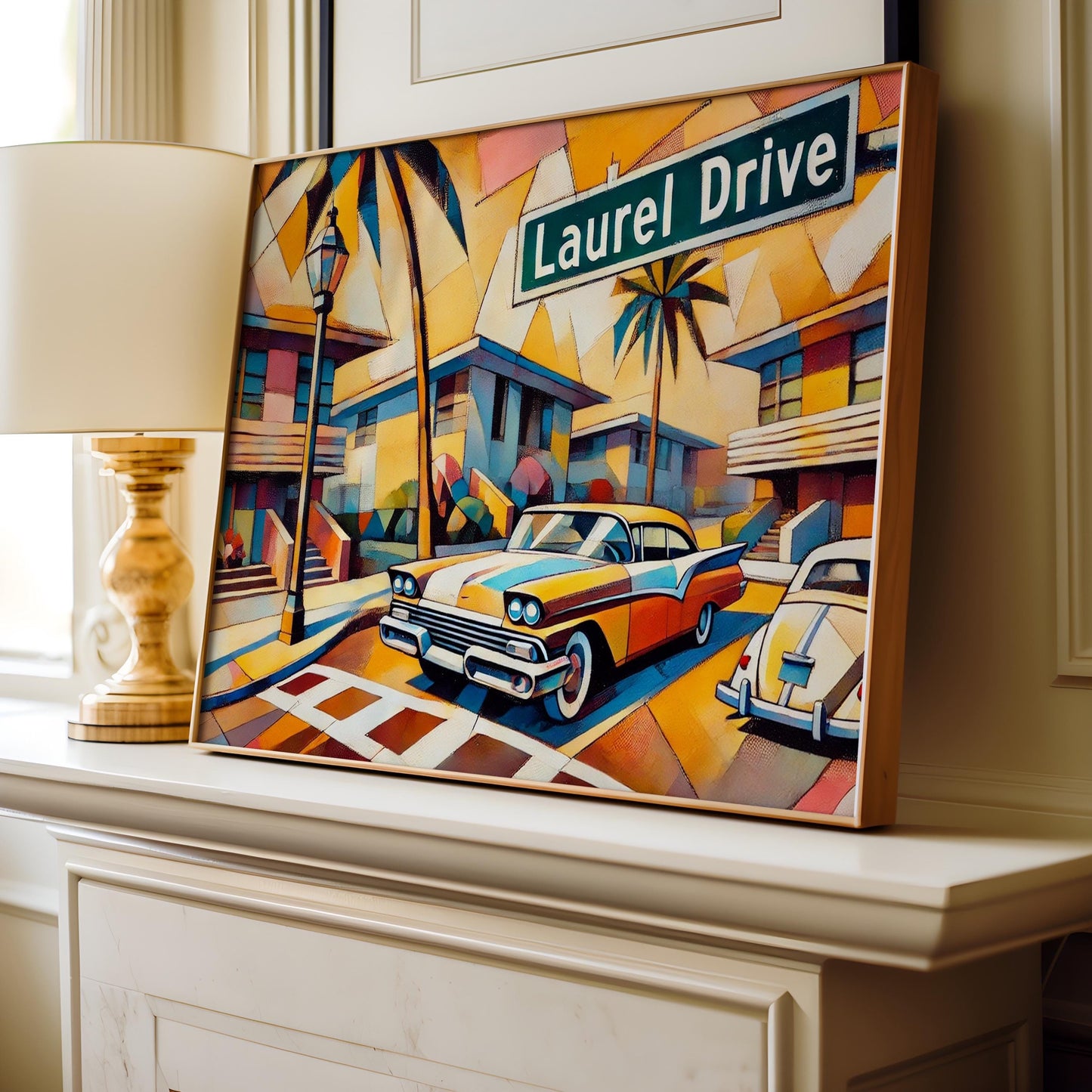 Laurel Drive Wall Art - Orlando Florida Travel Print, Florida Gift, Souvenir, Housewarming Decor Poster
