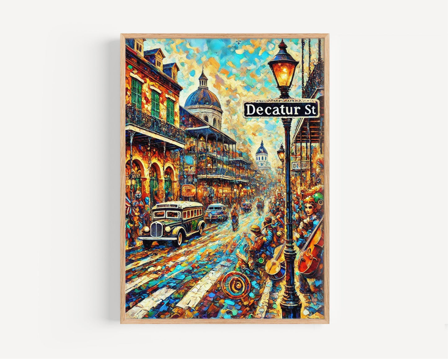 Decatur St Wall Art, Decatur Street Print, New Orleans Art, New Orleans Gift, Travel Print, Travel Poster, Housewarming Gift, Louisiana Art