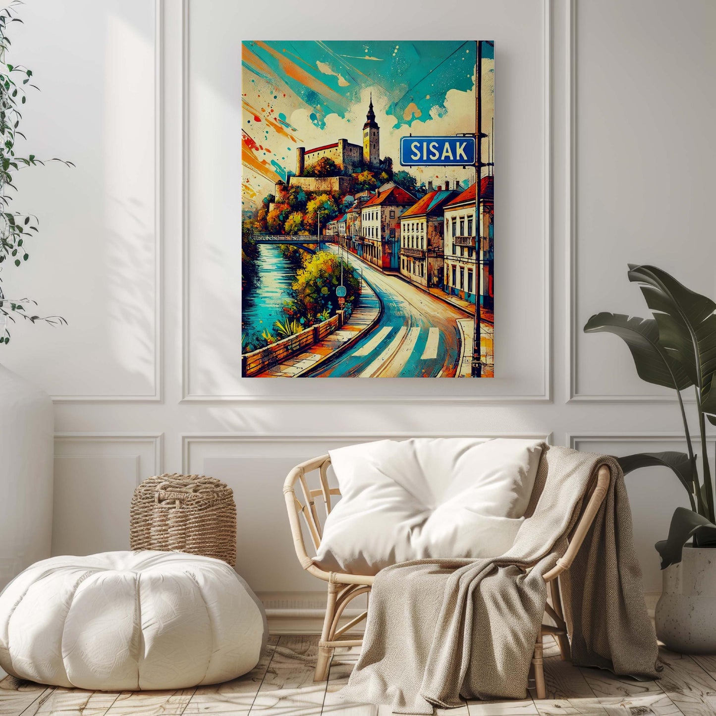 Sisak Art Print - Croatian City Wall Art, Travel Poster & European Home Decor, Perfect Housewarming Gift