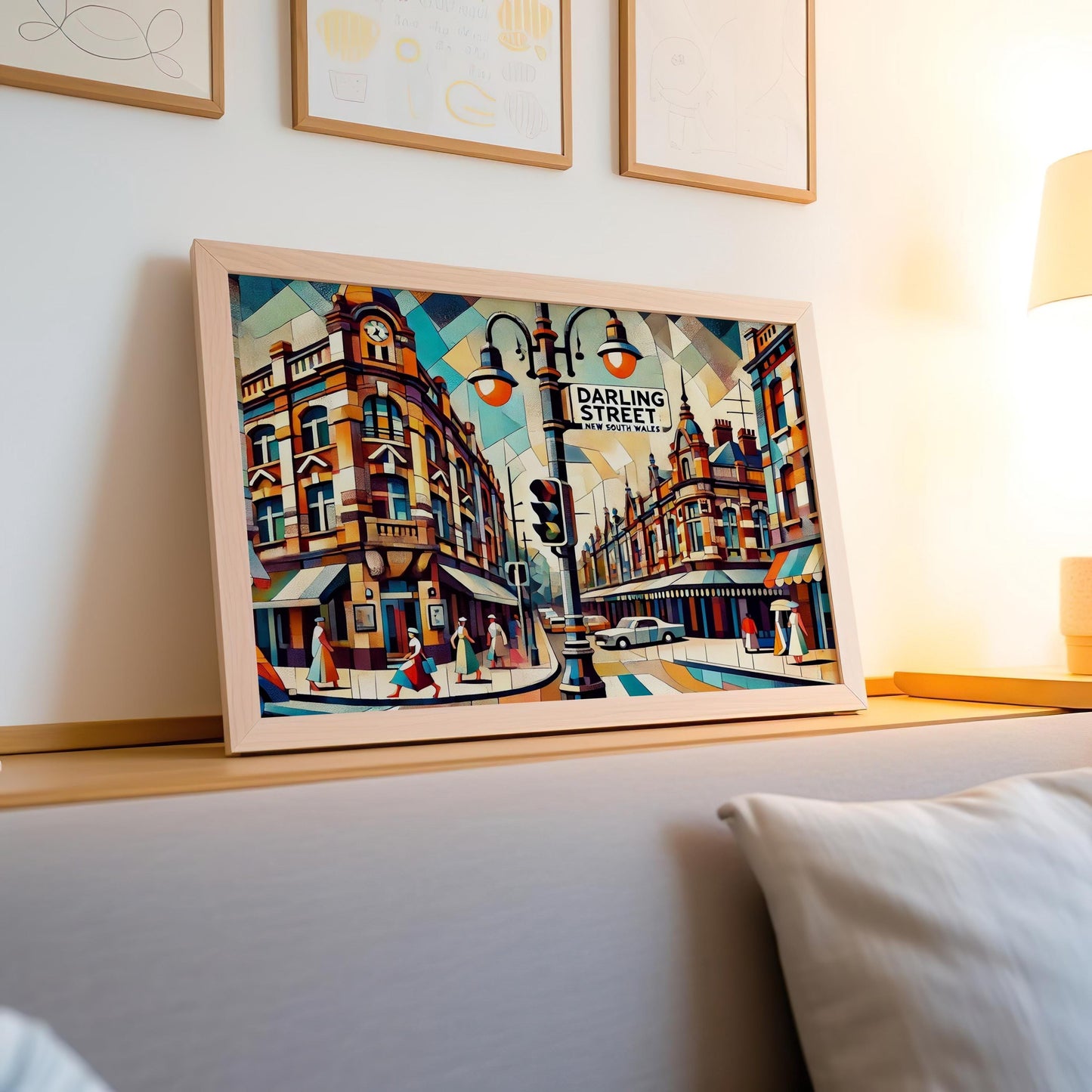 Darling Street Print - Balmain Wall Art New South Wales Travel Poster, Darling St Art, Housewarming Gift, Australian Cityscape Decor