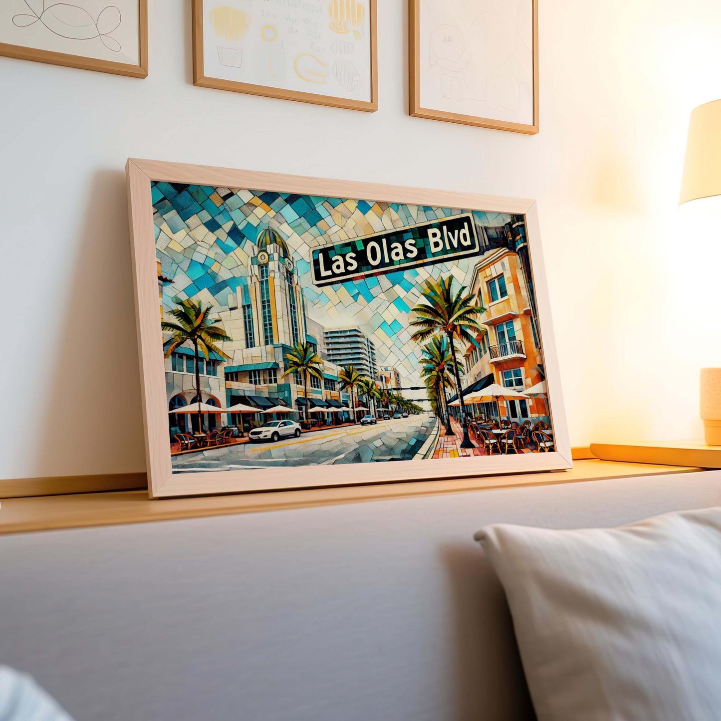 Las Olas Boulevard Wall Art - Fort Lauderdale Print, Florida Travel Poster, Housewarming Gift, FL Coastal Decor