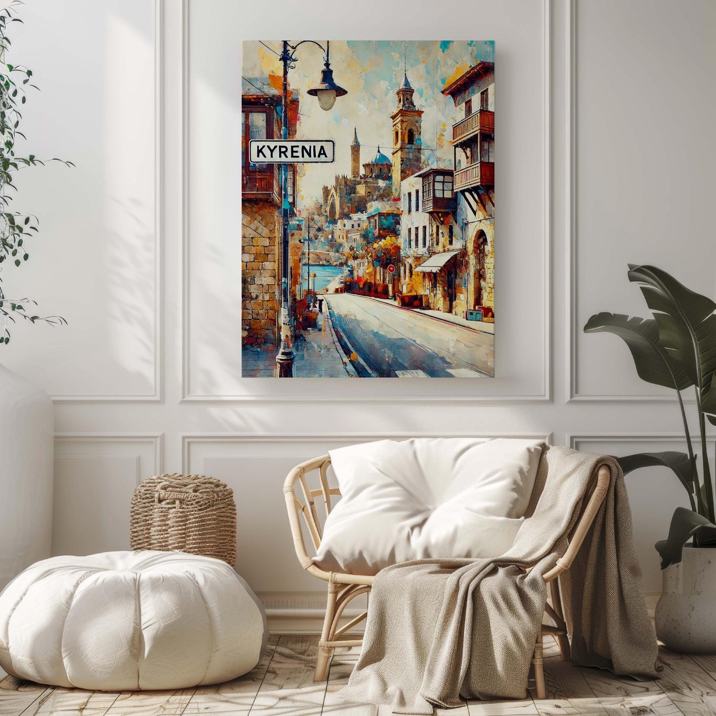 Kyrenia Art Print - Cyprus Travel Poster, Kyrenia Wall Art, European City Gift, Housewarming Decor, Beautiful Cyprus Artwork for Home