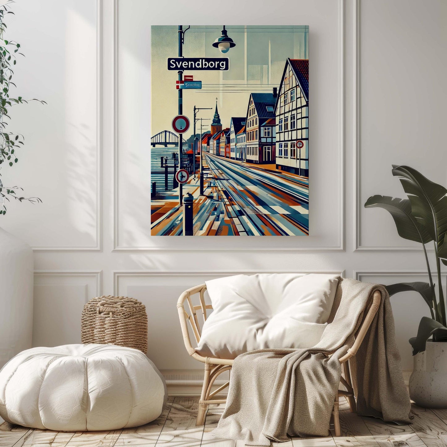 Svendborg Art Wall Print – Denmark City Travel Poster, European Home Decor, Housewarming Gift, Scandinavian Wall Art, Svendborg Travel Print