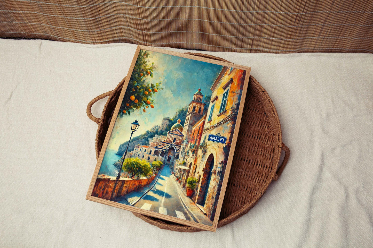 Amalfi Art Coastal Wall Print – Italian Travel Poster, Mediterranean Home Decor, Amalfi