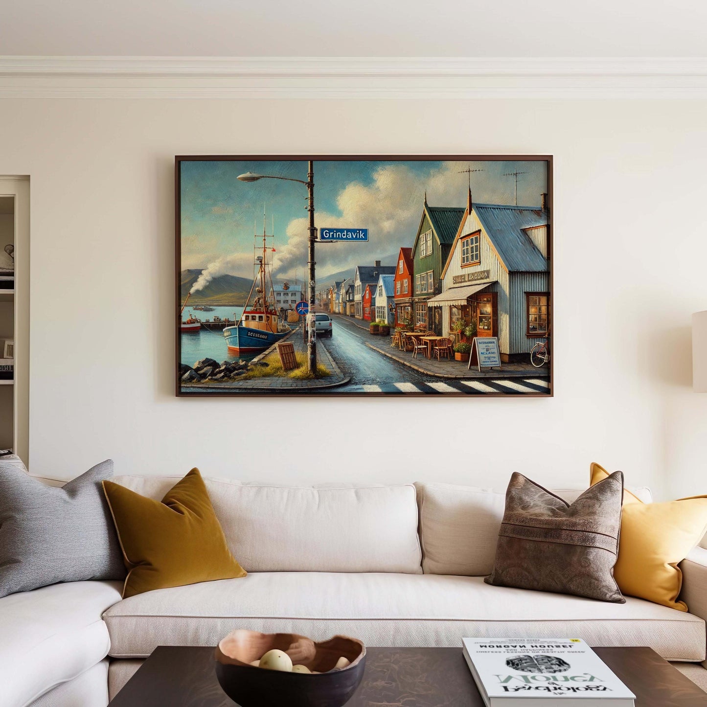 Grindavík Art Print - Iceland Wall Art, European Travel Poster, Grindavík City Gift, Housewarming Decor, Unique Icelandic Travel Artwork