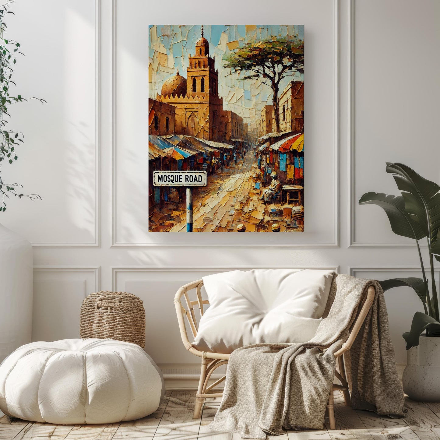 Mosque Road Wall Art Mali Travel Poster, Bamako Street Scene, African Decor, Travel Souvenir, Fine Art Print, Personalized Gift