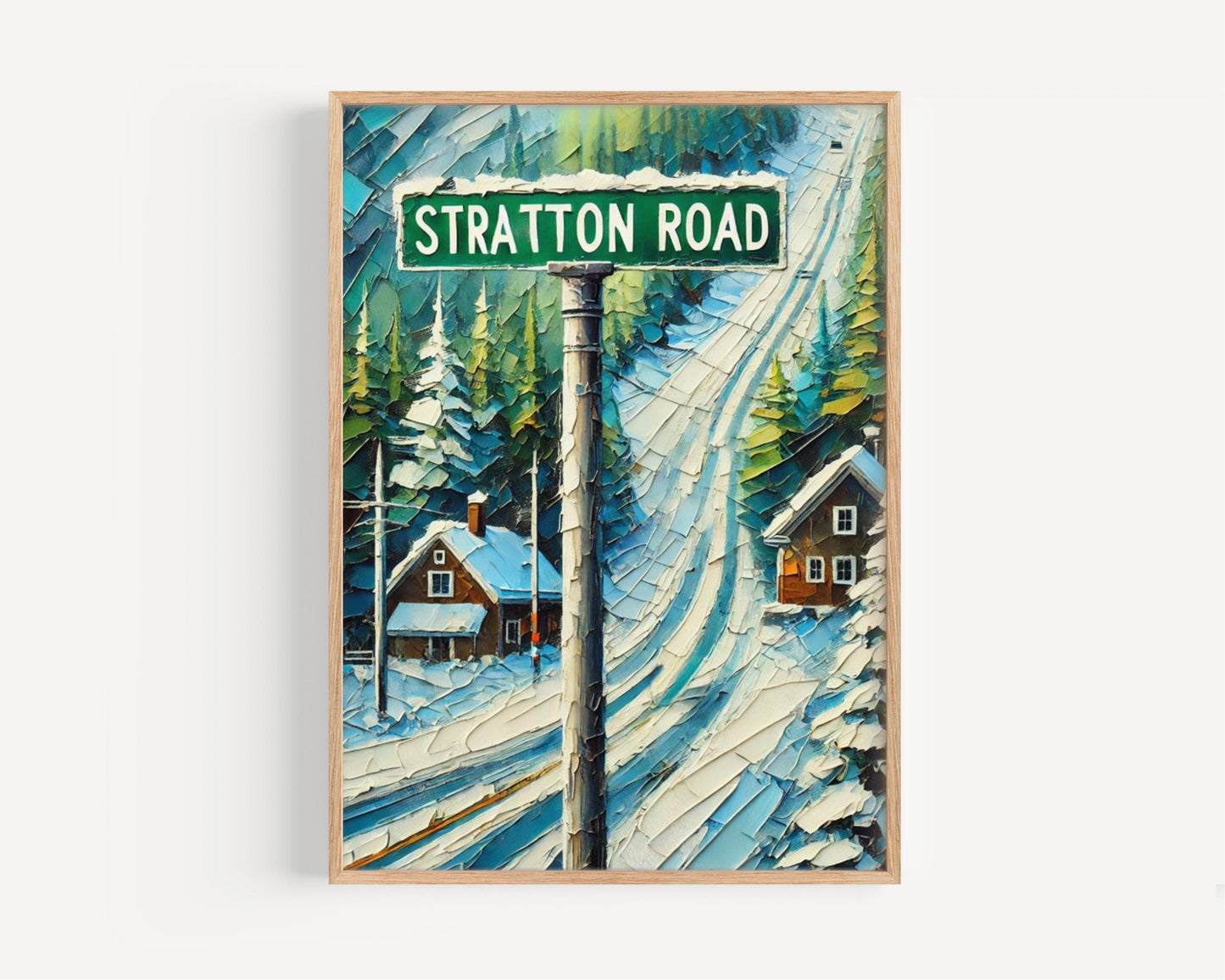 Stratton Road Wall Art, Rutland Print, Vermont Art, “City” Gift, Travel Souvenir, Travel Poster, “State” Art, PERSONALIZED GIFT