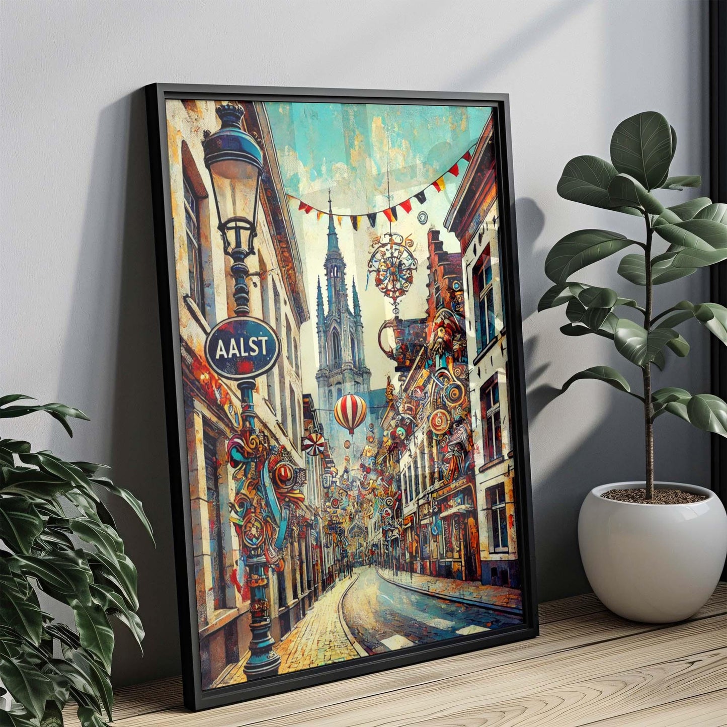 Aalst Art Print - Belgium Travel Poster, European City Wall Art, Aalst Home Decor, Housewarming Gift, Belgium Artwork, Unique Travel Gift