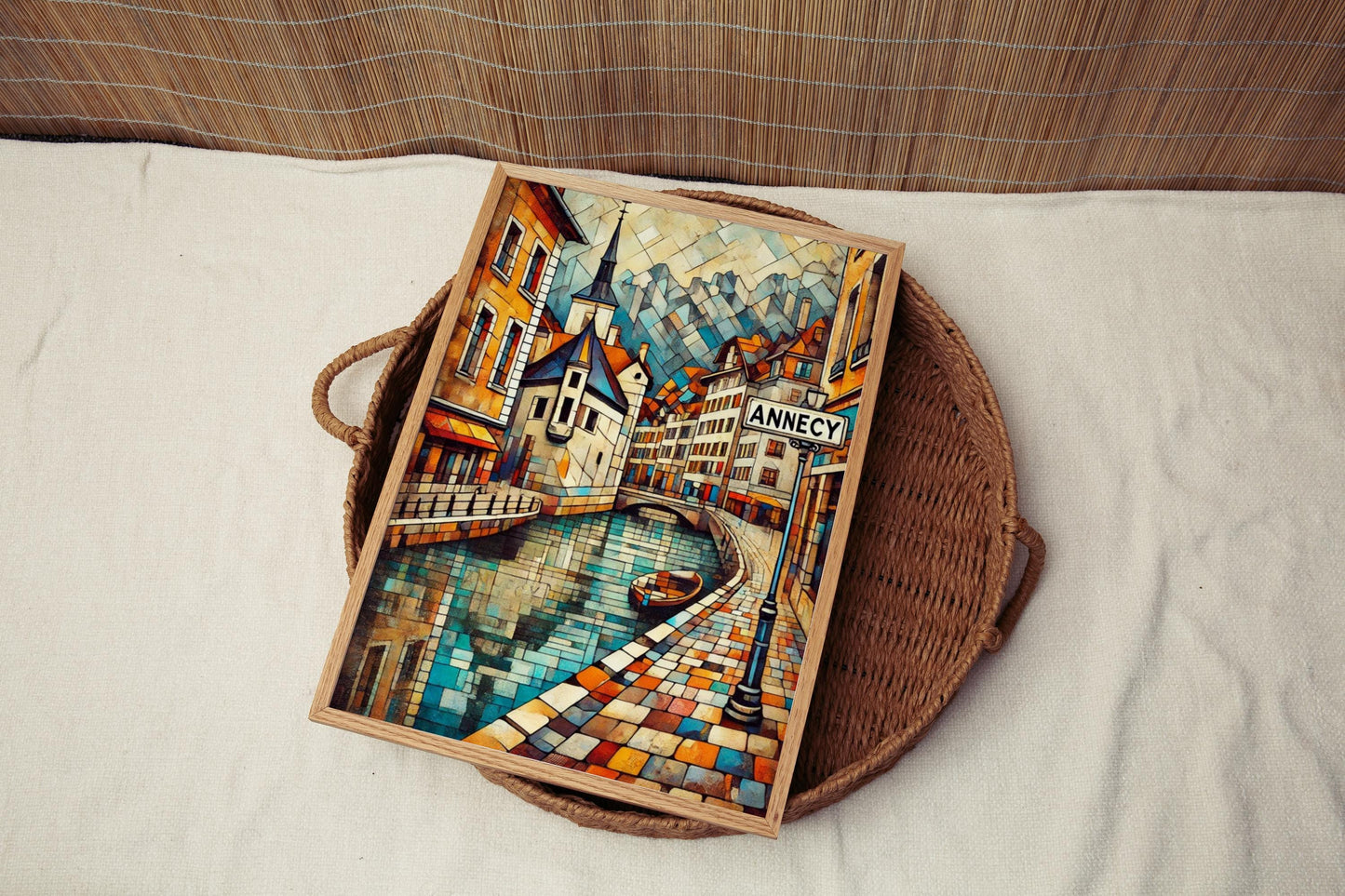 France Annecy Wall Art Print – Travel Poster, European Home Decor, French Souvenir, Housewarming Gift, France Travel Art, France Gift Idea
