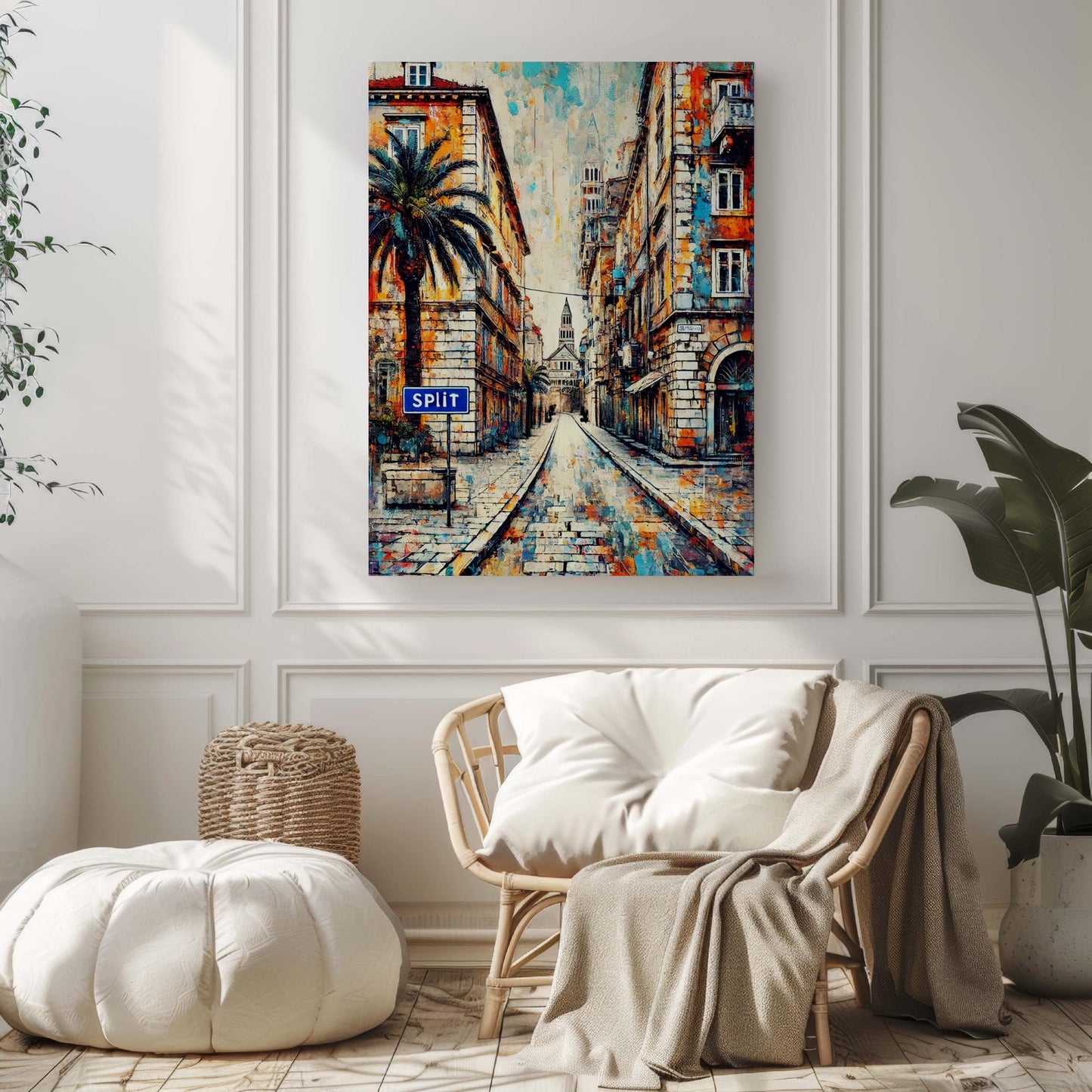 Split Art Croatian City Gift – Split Wall Art Travel Print & Poster, European Home Decor, Housewarming Croatia Artwork