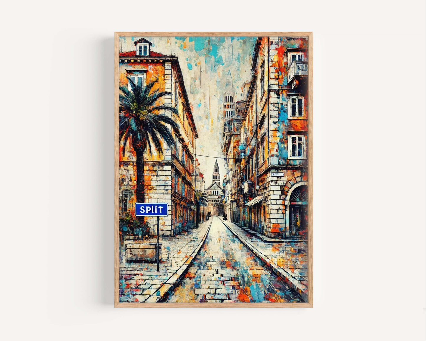 Split Art Croatian City Gift – Split Wall Art Travel Print & Poster, European Home Decor, Housewarming Croatia Artwork