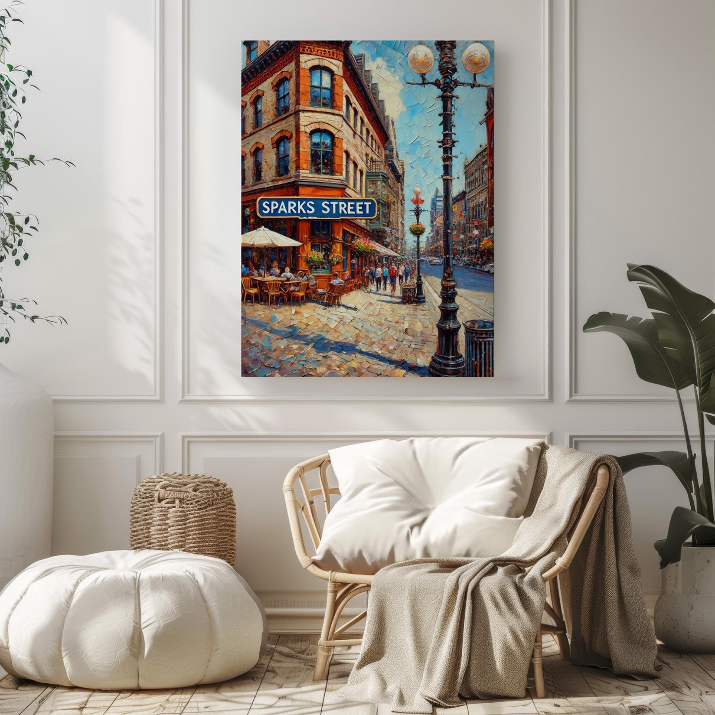 Canadian Ottawa Wall Art Print - Cityscape Travel Poster, Housewarming & Souvenir Gift, Modern Canadian Home Decor