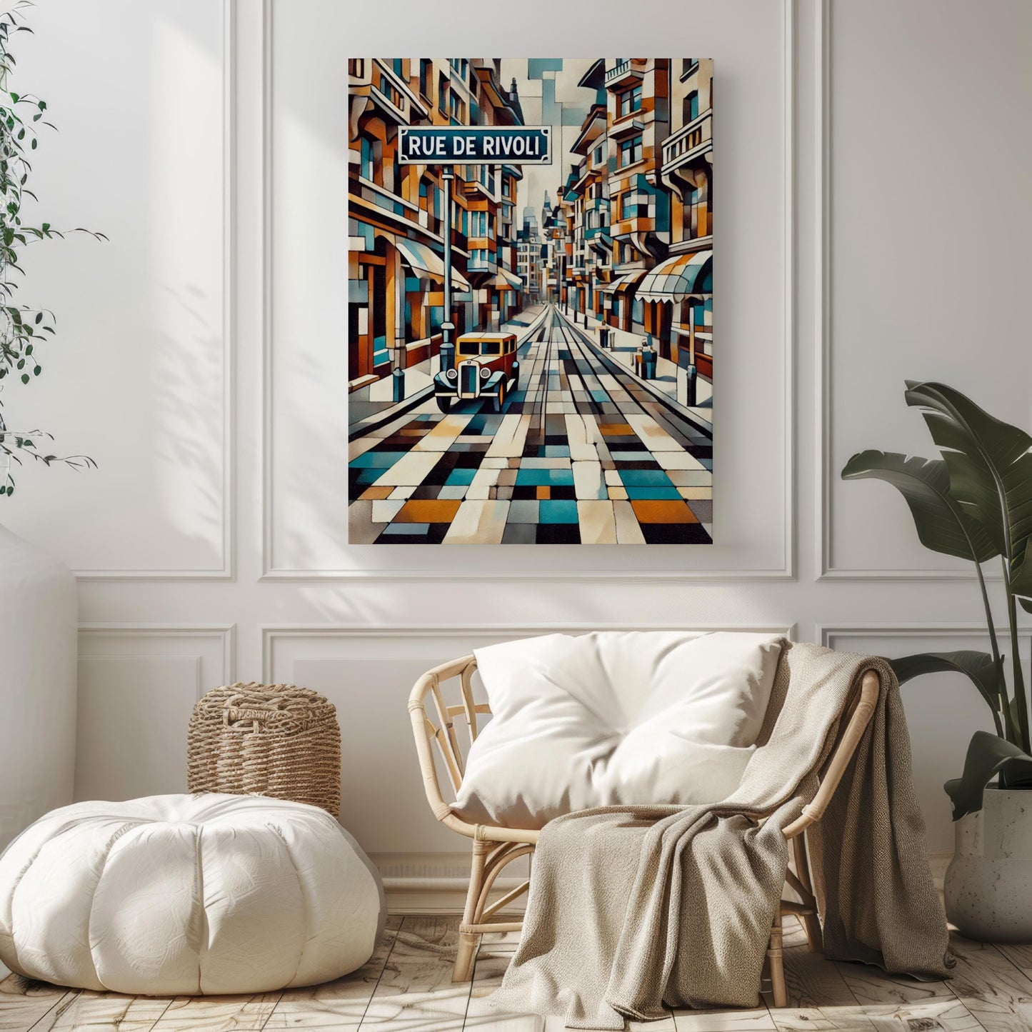Paris Rue de Rivoli Wall Art - Elegant Travel Print, France Gift, Parisian Home Decor, Travel Poster, Housewarming & France Artwork