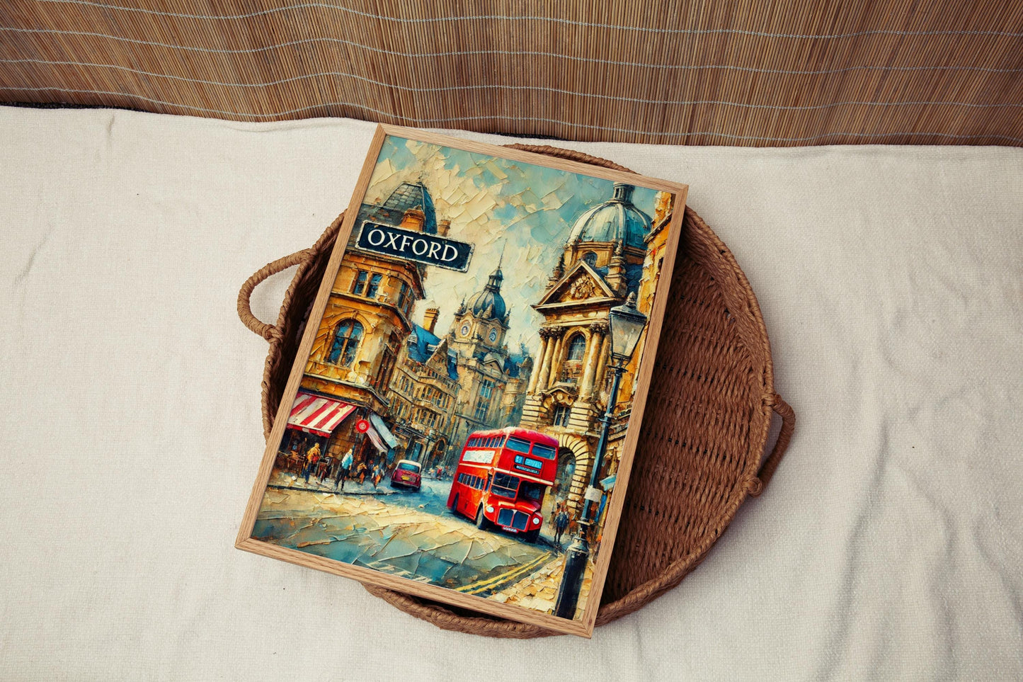 Wall Art Oxford St London Print, European Travel Poster, Housewarming Gift, Oxford Street Cityscape, Modern European Art Decor