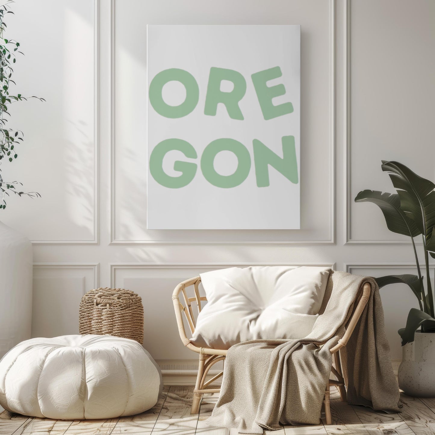 College Art Oregon Wall Art Print - Dorm Room Decor, Travel & Housewarming Gift, College Wall Artwork for Home