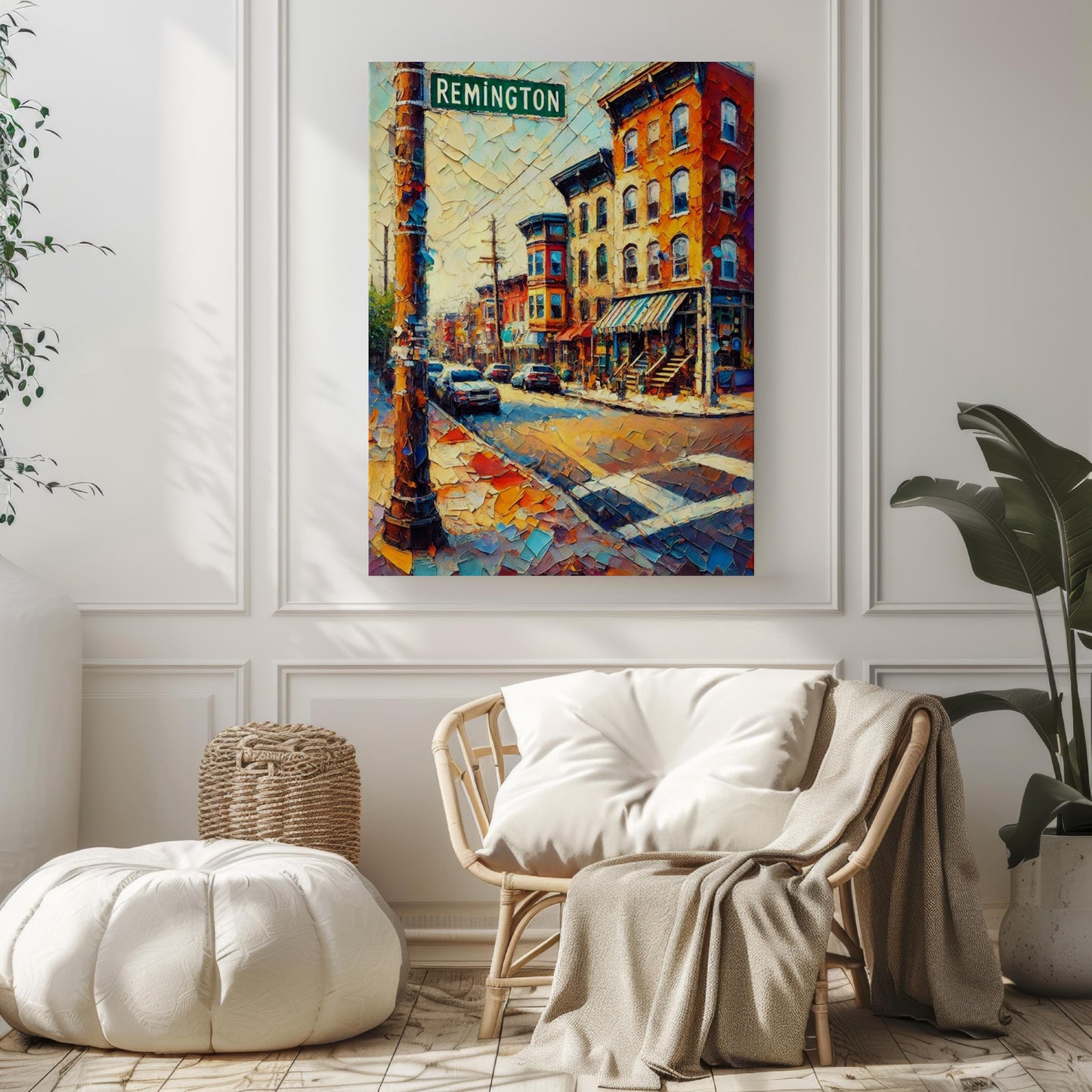 Baltimore Wall Art Remington Print Travel Poster Maryland Gift USA Housewarming Decor