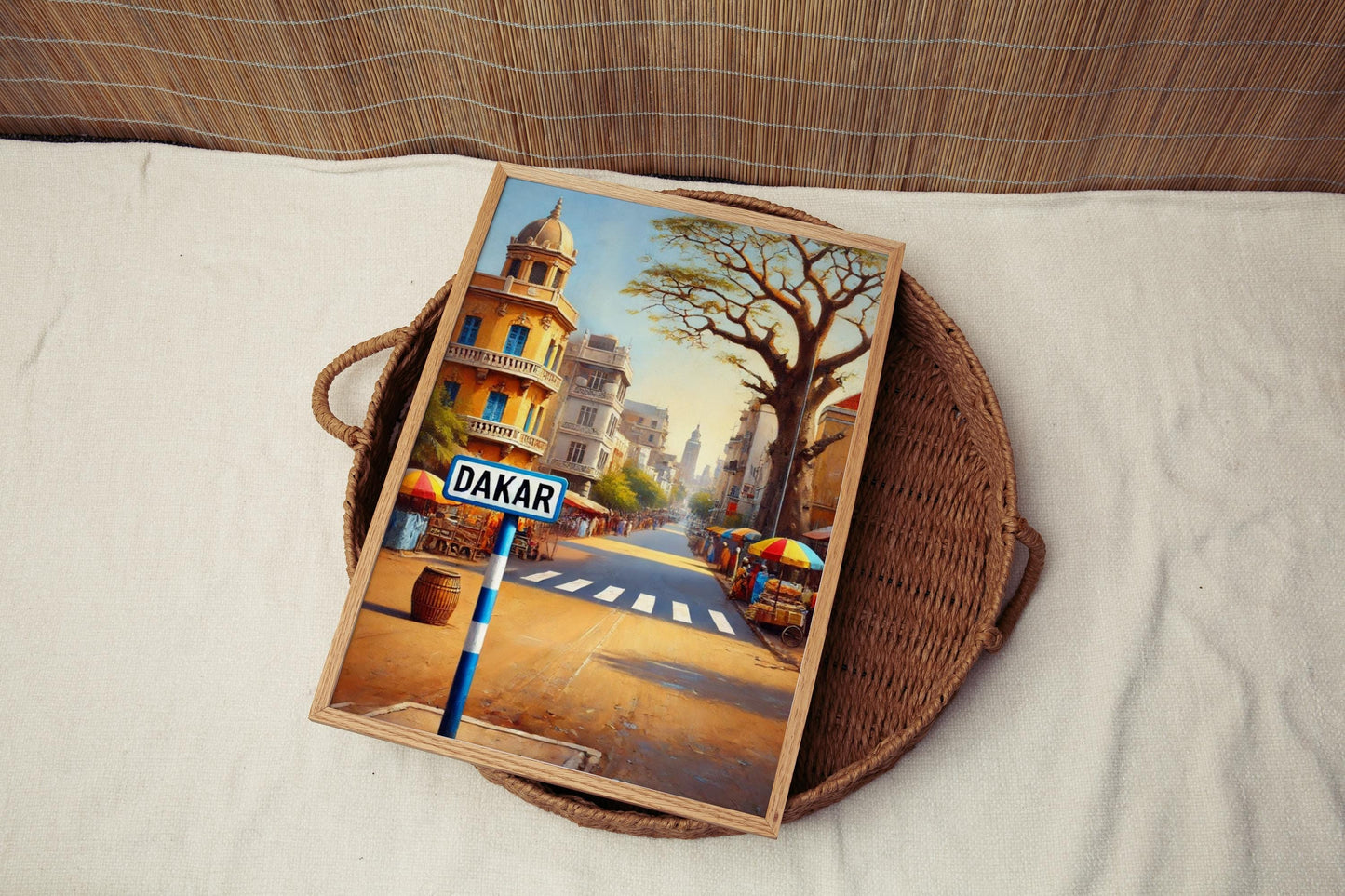Senegal Dakar Wall Art Print - African Travel Poster, Senegalese Souvenir, Housewarming Gift, Unique Senegal Art Decor