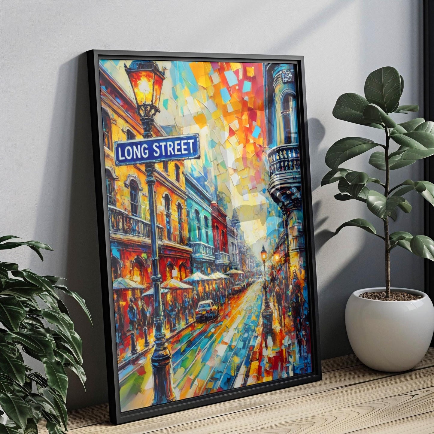 Cape Town Long Street Wall Art Print - Travel Poster & African Gift, Housewarming Souvenir, Stylish Home Decor