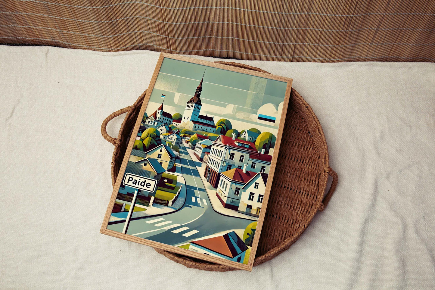 Paide Art Wall Print - Estonia City Travel Poster, European Artwork, Housewarming Gift, Paide Wall Decor, Travel Print, Estonia Art Gift