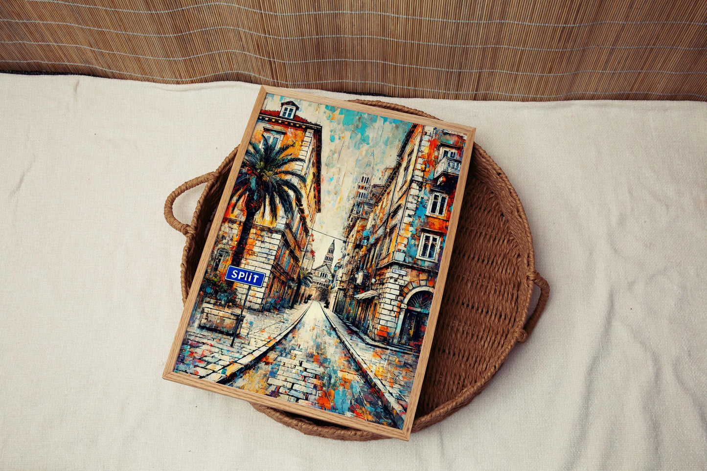 Split Art Croatian City Gift – Split Wall Art Travel Print & Poster, European Home Decor, Housewarming Croatia Artwork