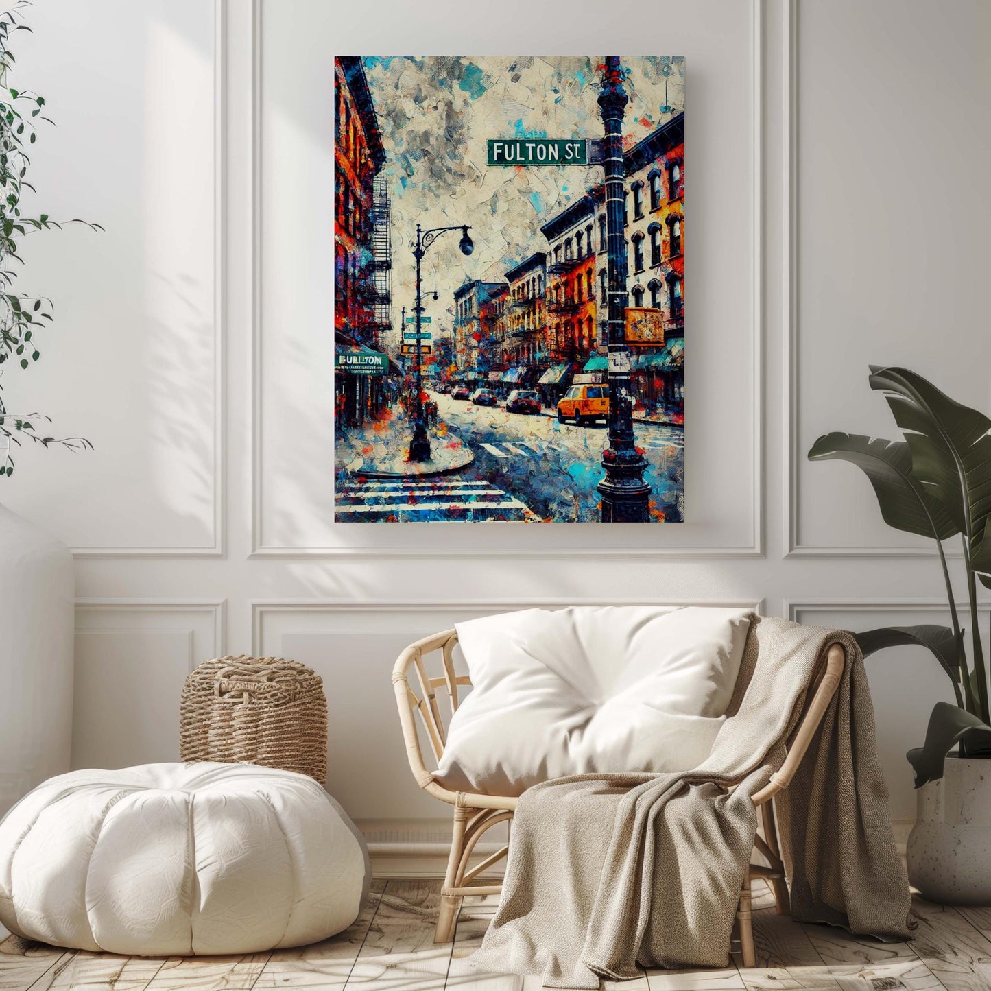 Brooklyn Art Fulton Street Wall Art Print, Brooklyn Gift, Travel Poster, New York Artwork, Housewarming Decor