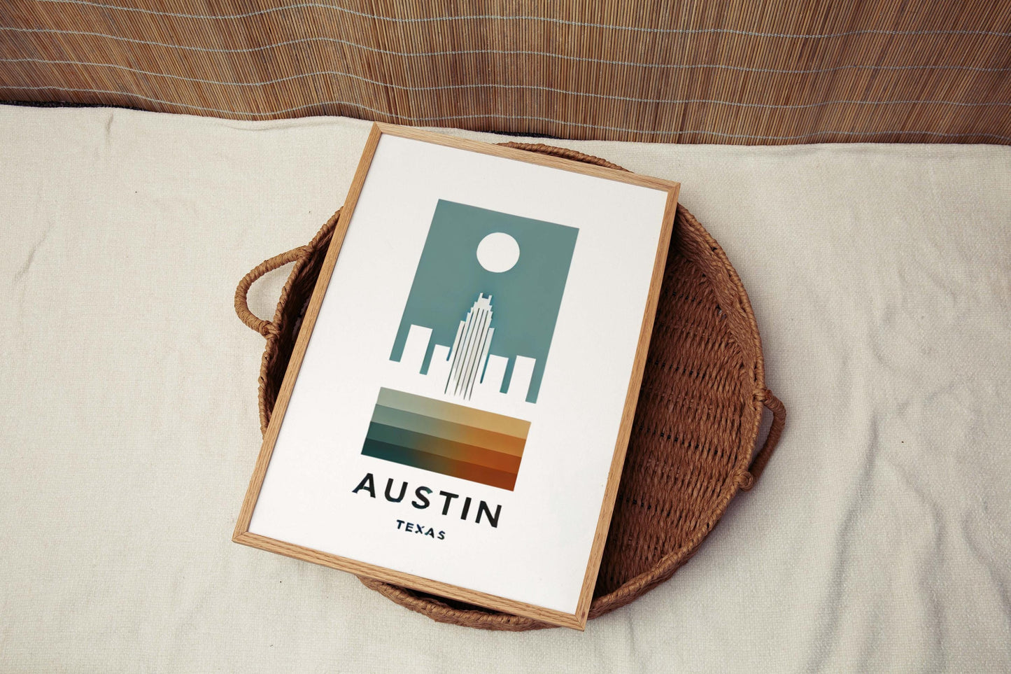 Texas Art Austin Wall Print Travel Home Decor Texas Gift College Graduation Housewarming Gift