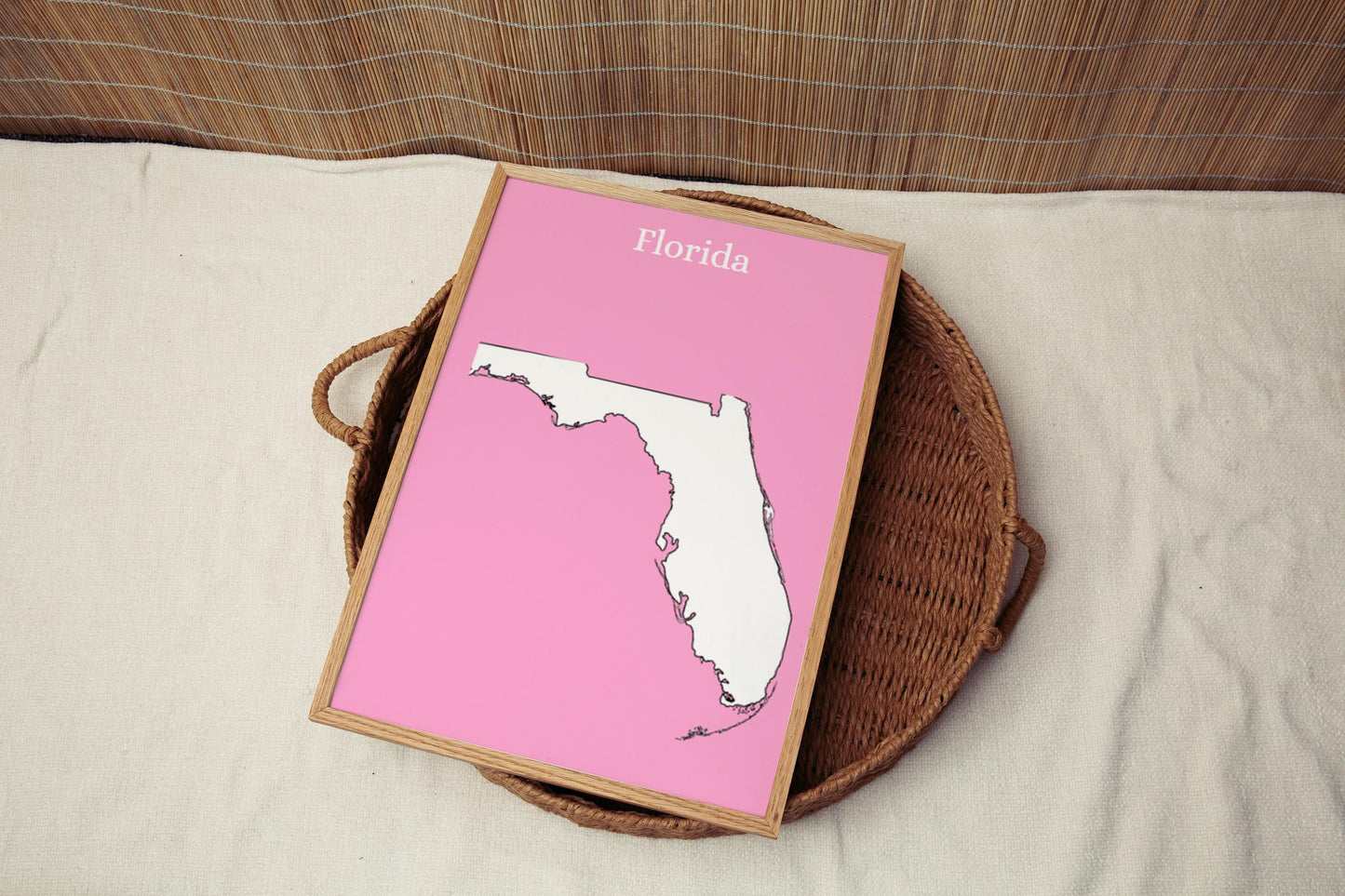 Florida Wall Art Print for College Dorm & Home Decor, Travel-Inspired Wall Artwork, Perfect Housewarming Gift Idea