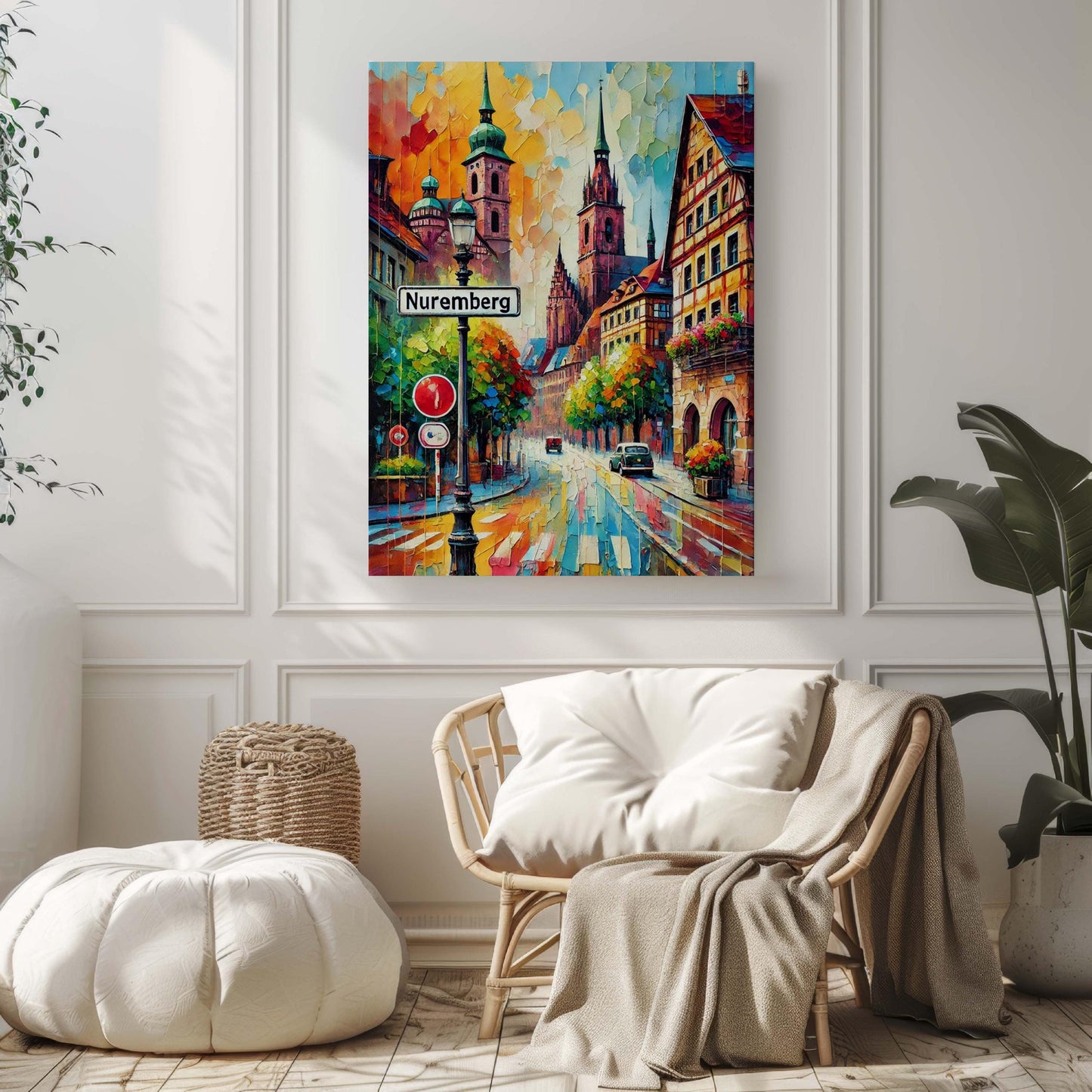 Nuremberg Art Print – Germany City Wall Art, Travel Poster, Housewarming Gift, European Cityscape, Nuremberg Travel Decor