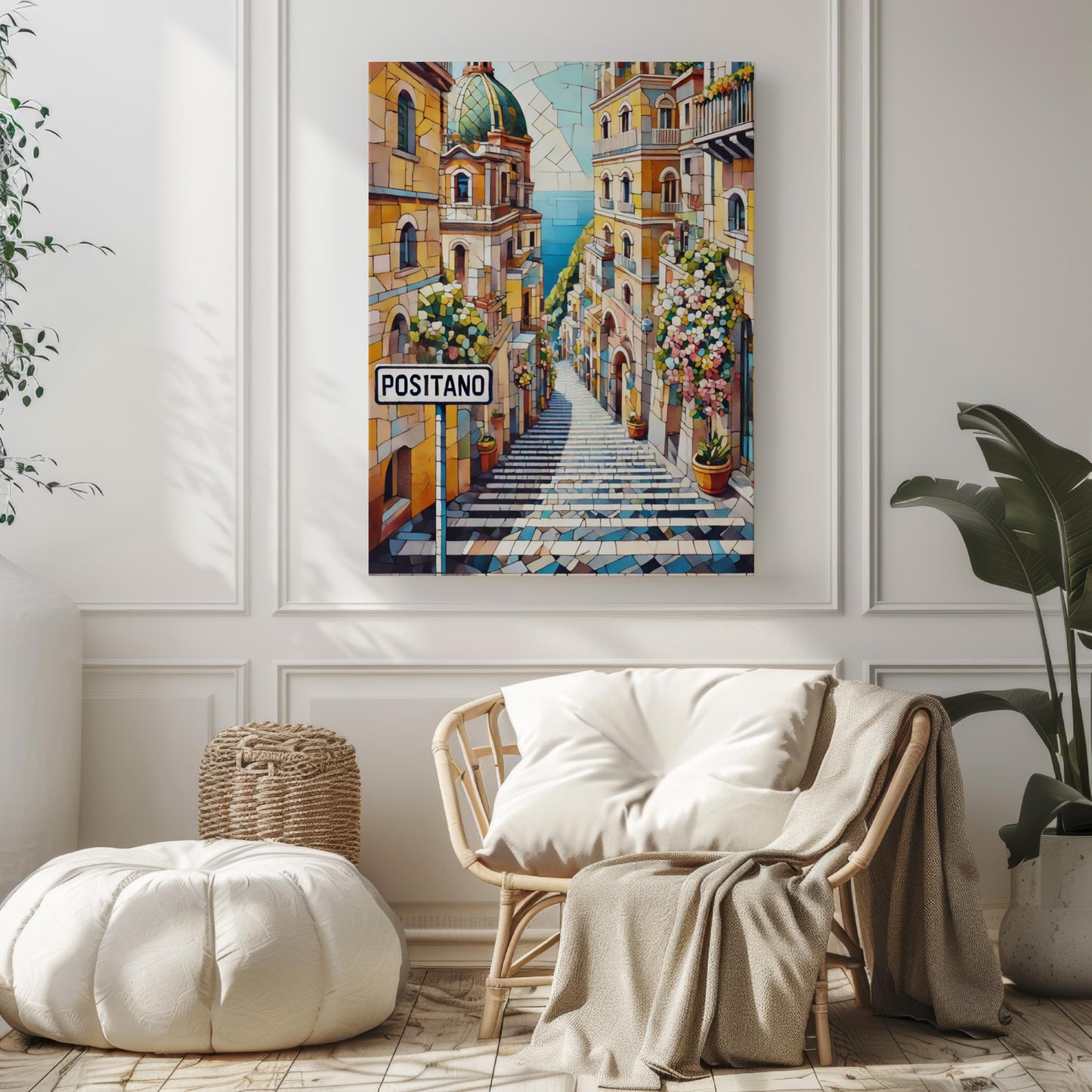 Italy Positano Wall Art Print - Italian Travel Poster, European Decor, Housewarming Gift, Coastal Italy Artwork, Scenic Vacation Home Decor