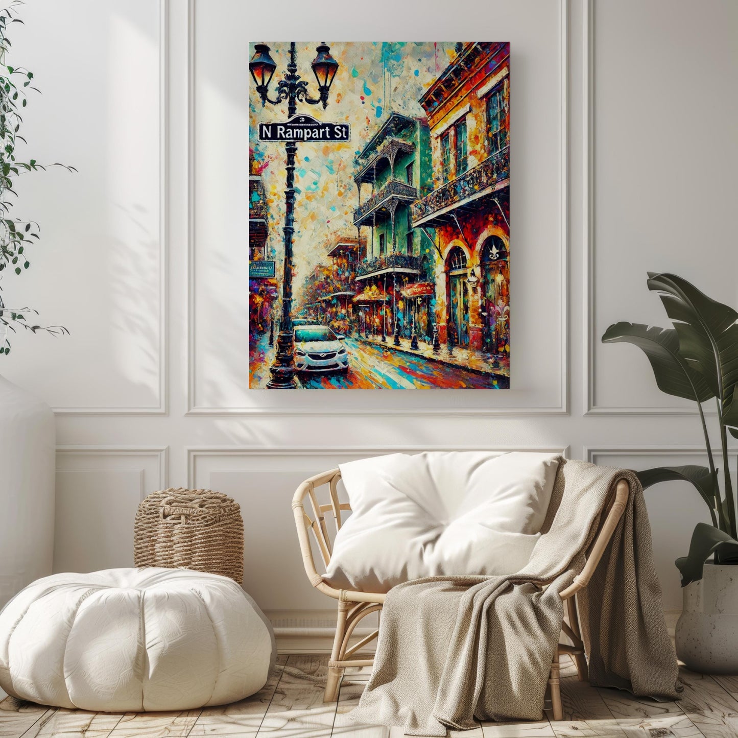 New Orleans N Rampart St Wall Art, Louisiana Travel Print, New Orleans Street Poster, Unique Louisiana Gift, Home Decor