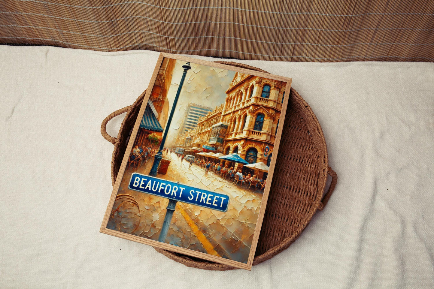 Beaufort Street Wall Art Perth Print Australia Travel Poster City Gift Boutique Shop Decor Urban Vibe, Museum-Grade Fine Art Paper