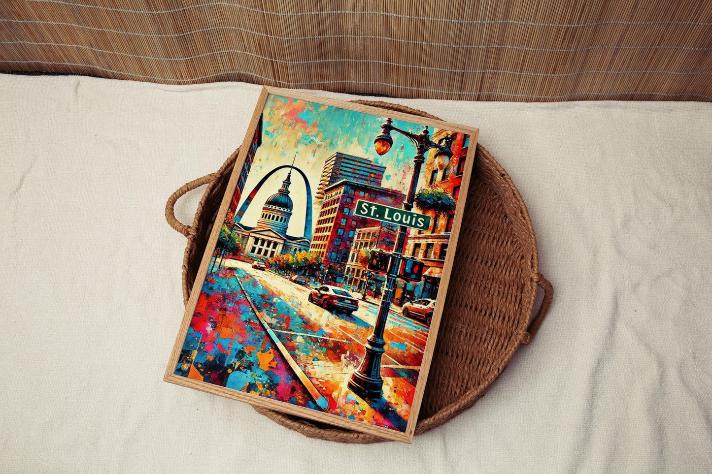 Art St Louis Wall Print, Missouri Travel Poster, USA Decor, Housewarming Gift, Unique Missouri Art, St Louis Home Wall Decor
