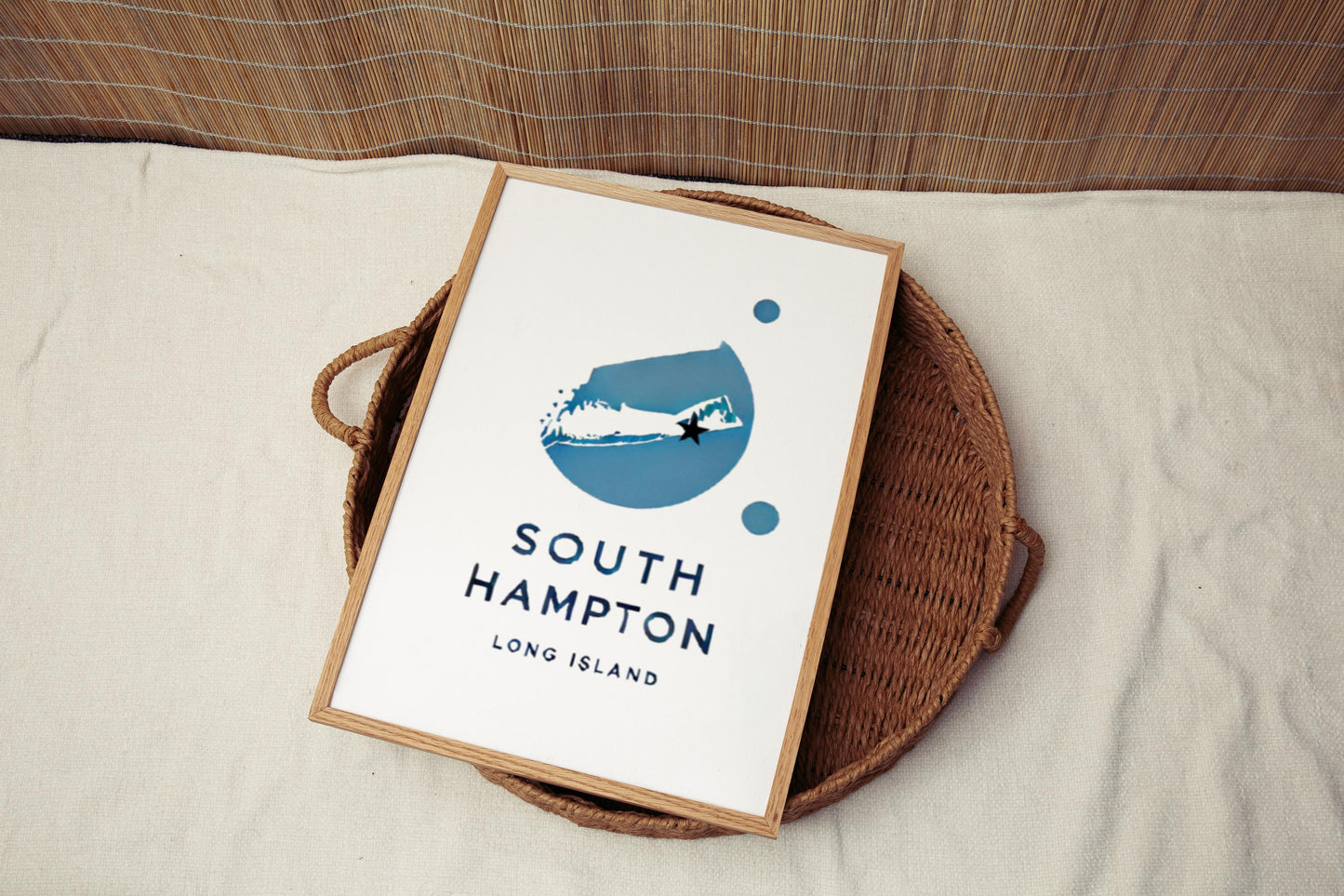 Long Island South Hampton Wall Art Print - Travel Decor, College Gift & Housewarming Long Island Artwork