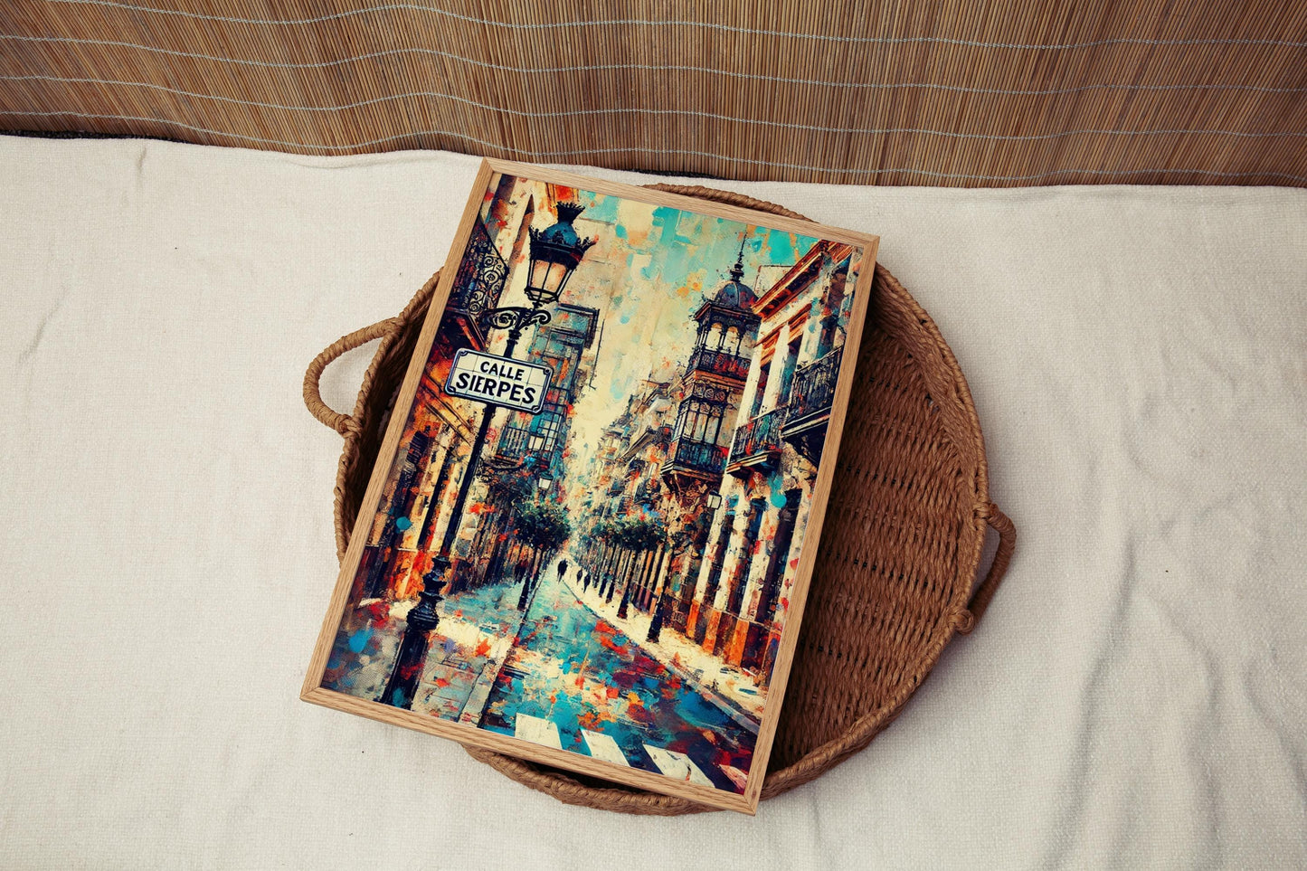 Seville Calle Sierpes Wall Art Print, Spanish Travel Poster, Seville Gift, Spain Decor, Housewarming & Travel Wall Art