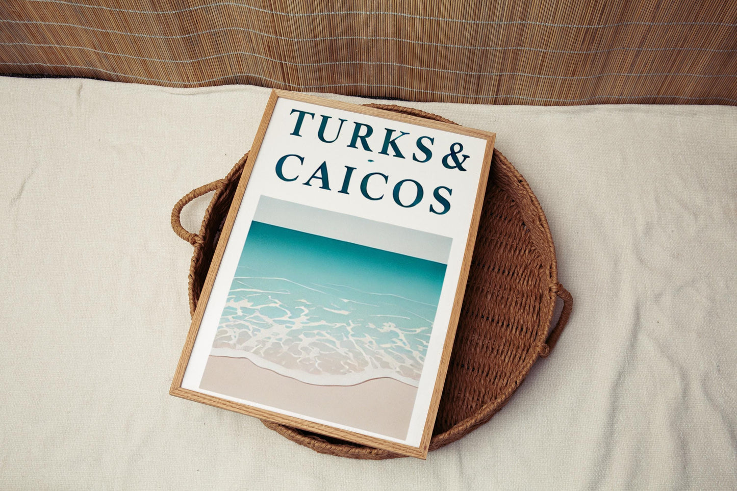 Turks and Caicos Wall Art - Beach Print Home Decor, Travel Gift, Housewarming Decoration, Island Landscape Artwork