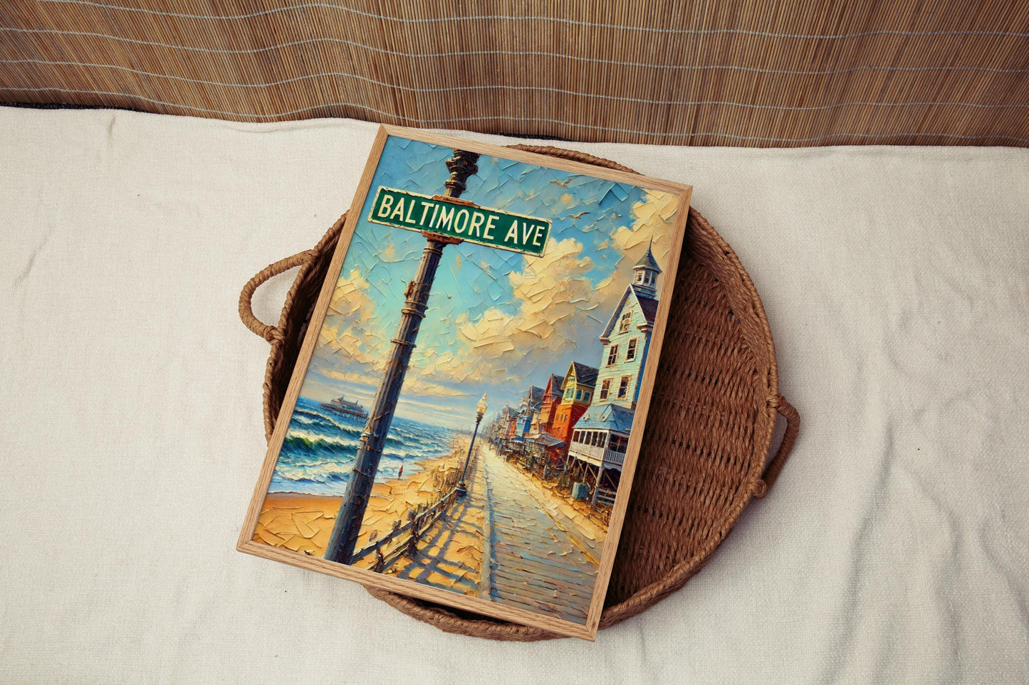 Baltimore Avenue Wall Art, Rehoboth Beach Print, Delaware Art, “City” Gift, Travel Souvenir, Travel Poster, “State” Art, PERSONALIZED GIFT