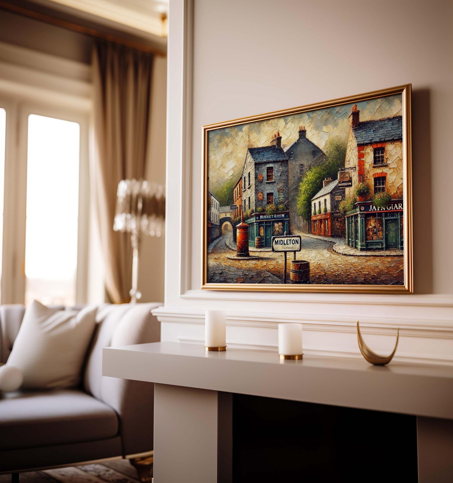 Midleton Art Print - Ireland City Wall Art Travel Poster, European Home Decor, Housewarming Gift, Midleton