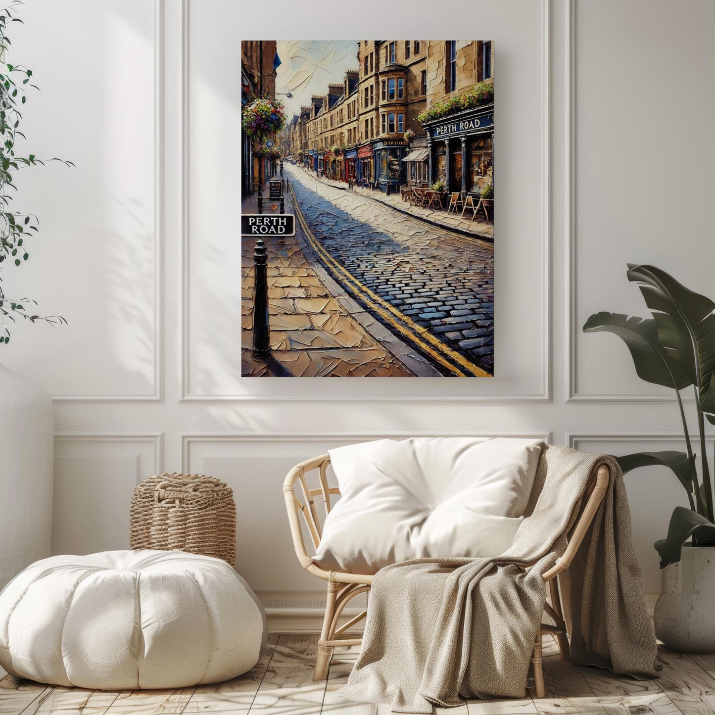 Scotland Perth Rd Wall Art Print - Dundee Travel Poster, Scotland Gift & Housewarming Artwork, Road Map Decor