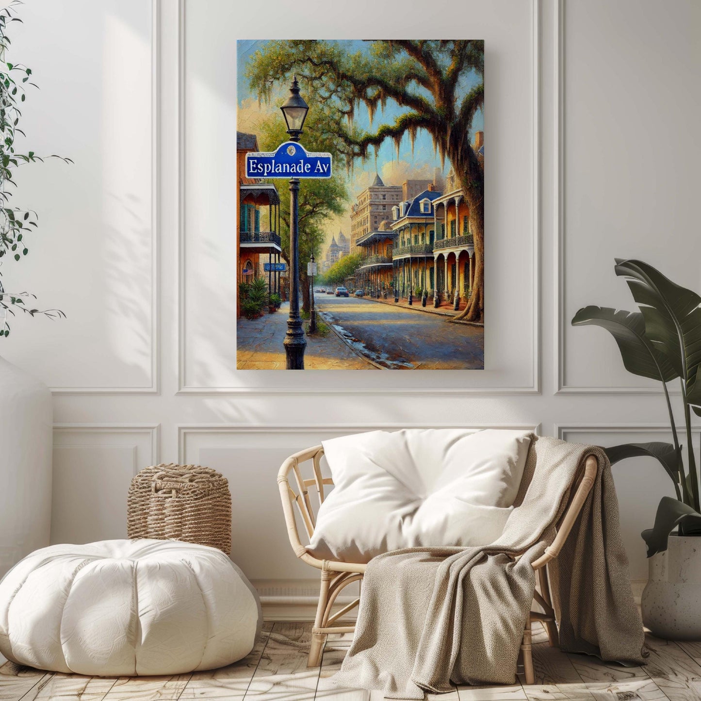 Esplanade Ave Print - New Orleans Wall Art, Louisiana Travel Poster, Esplanade Avenue Home Decor, New Orleans Gift & Housewarming Present