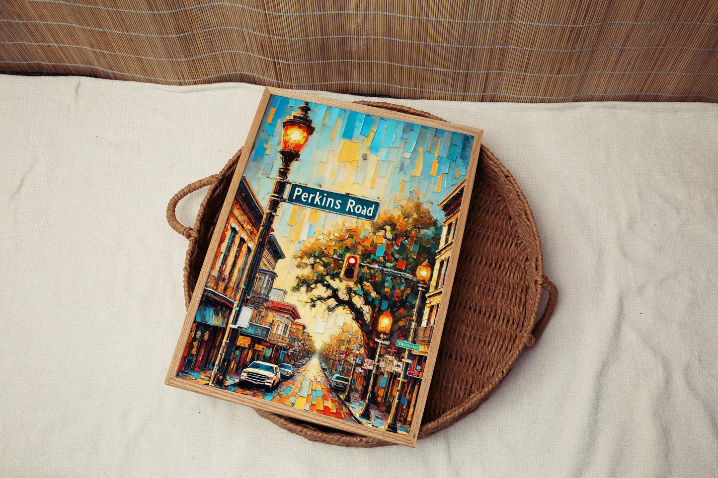 Perkins Road Print - Baton Rouge Wall Art, Louisiana Travel Poster, Housewarming Gift, Unique Baton Rouge Decor, Perkins Road Art Print