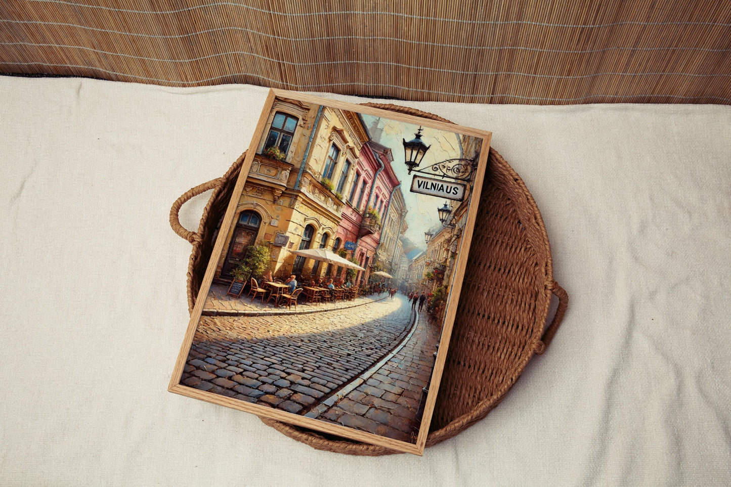 Vilniaus Street Wall Art, Vilnius Print, Lithuania Art, “City” Gift, Travel Souvenir, Travel Poster, “State” Art, PERSONALIZED GIFT
