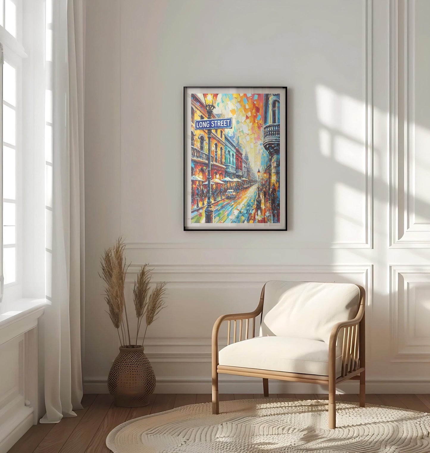 Cape Town Long Street Wall Art Print - Travel Poster & African Gift, Housewarming Souvenir, Stylish Home Decor