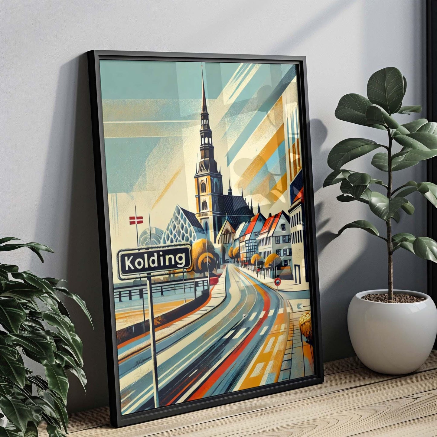 Kolding Art Print - Denmark City Wall Art, Travel Poster, European Home Decor, Housewarming Gift, Kolding Travel Gift