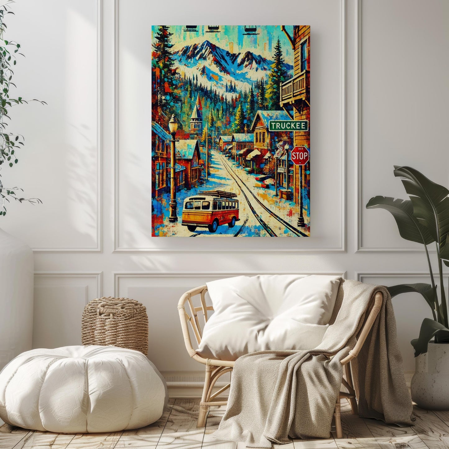 Print of Truckee Wall Art: California Travel Poster, Cali Decor, Housewarming Gift, America Art, Modern California Print