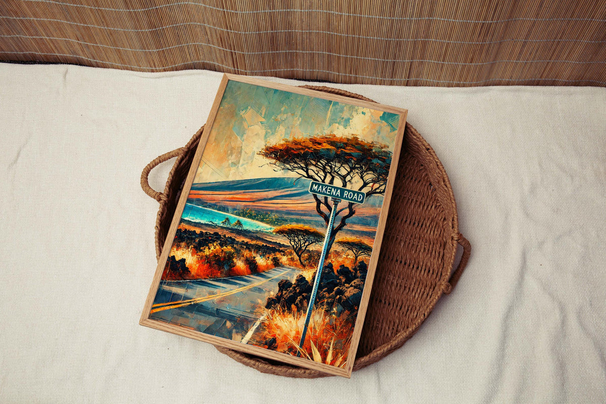 Makena Road Print - Maui, Hawaii, USA