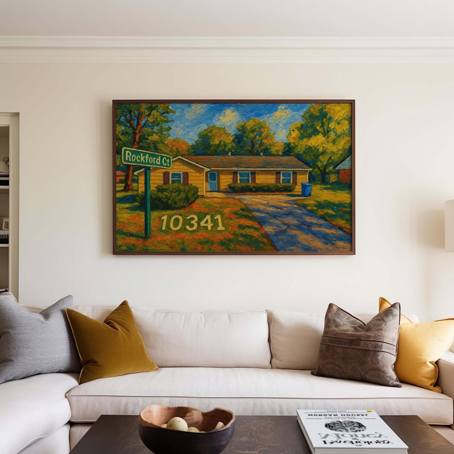 Custom Home Portrait | Personalized House Wall Art | Unique Gift for New Homeowners | Order First, Send Photo After Purchase