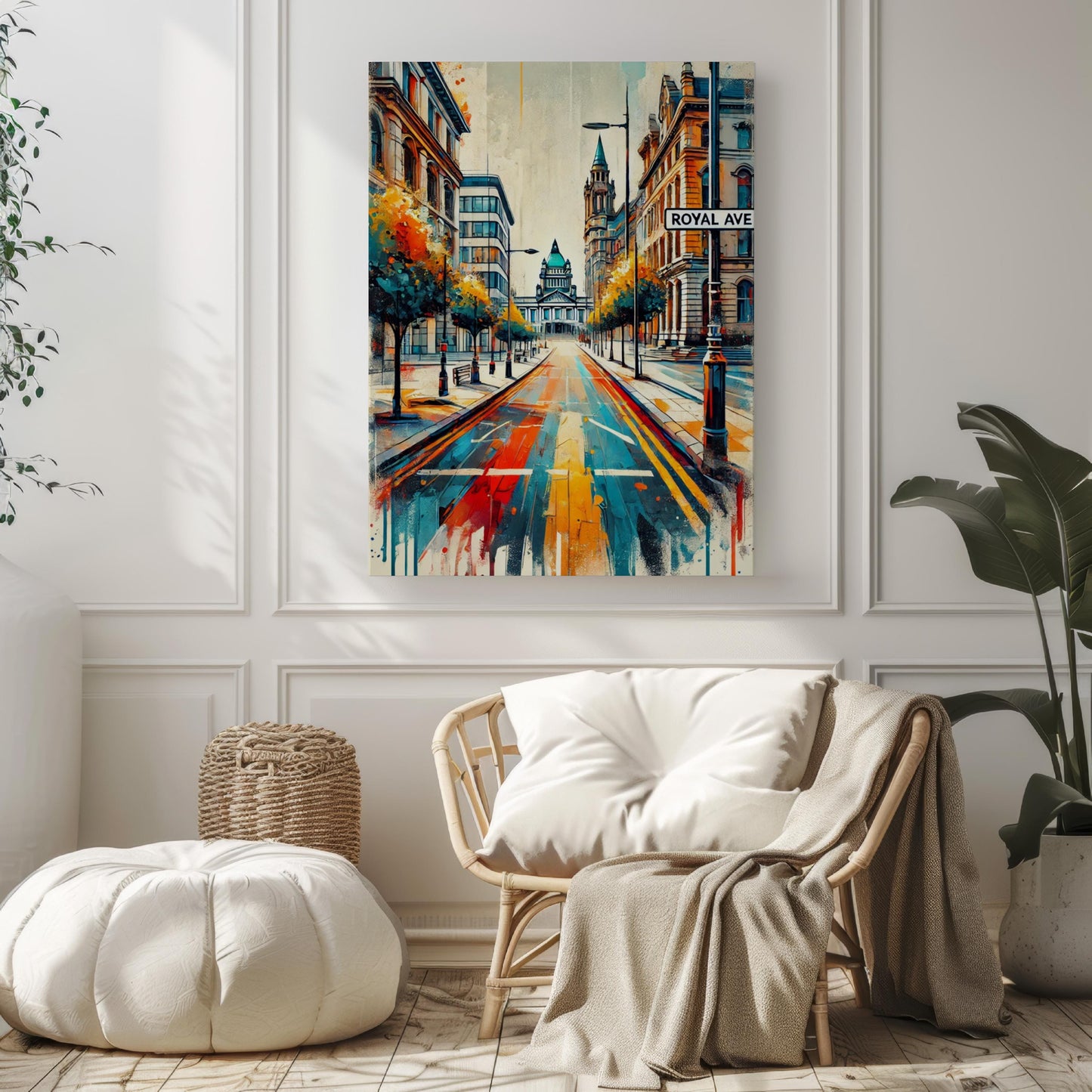 Wall Art Royal Ave Northern Ireland Print - UK Travel Poster & Housewarming Gift, Royal Avenue Art Decor