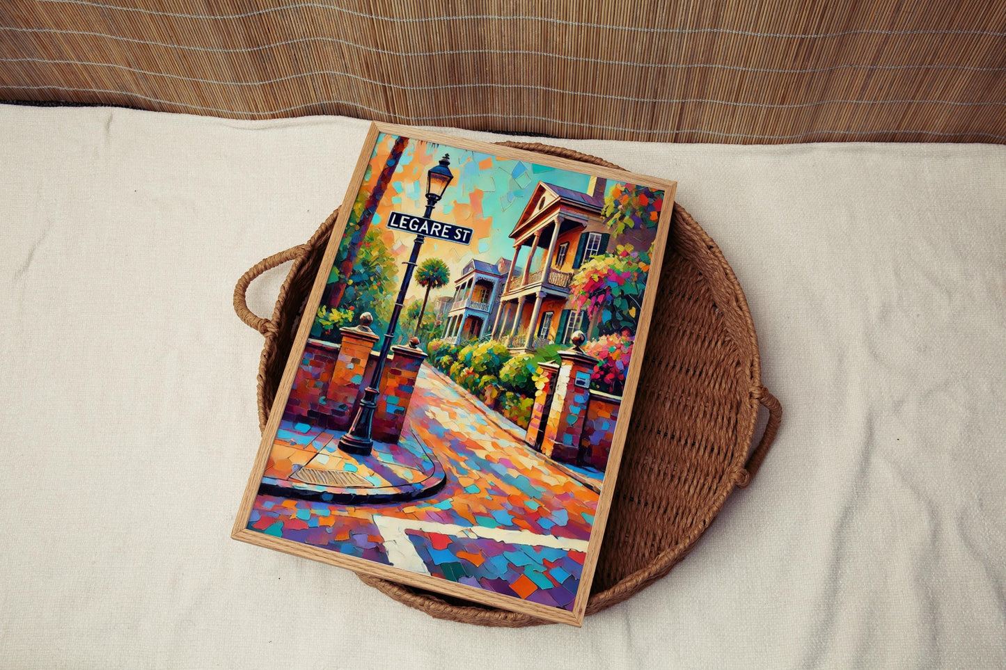 Charleston Wall Art - Legare Street Travel Poster, South Carolina Gift, Housewarming & Unique Home Decor, Charleston Travel Art Print
